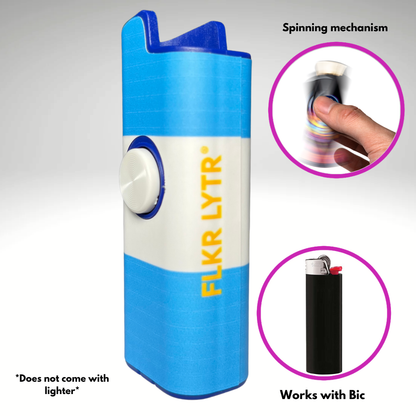 FLKR LYTR® Fidget Spinner Lighter Case "Argentina Flag" for Bic® Spinner Lighter Case