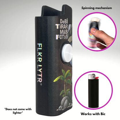 FLKR LYTR® Fidget Spinner Lighter Case "Hello Adventure Kitty " for Bic® Spinner Lighter Case | FLKR LYTR - $11.99