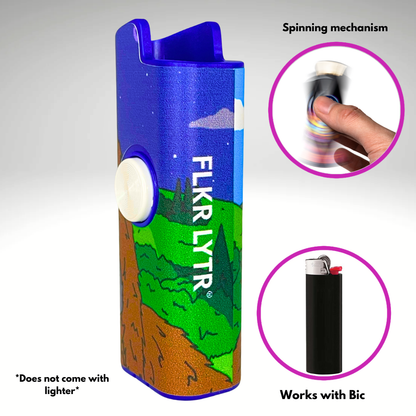 FLKR LYTR® Fidget Spinner Lighter Case "Sassy FLKR" for Bic® Spinner Lighter Case