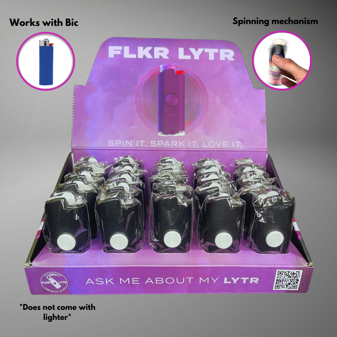 FLKR LYTR: Drk White Retail Display Box Case for BIC® | FLKR LYTR - $125.00