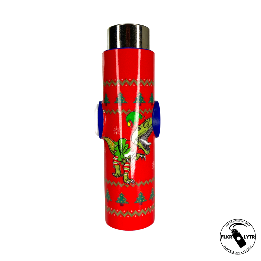 "The Rex of Christmas" FLKR LYTR Fidget Spinner Lighter Case for Clipper Lighter® - $11.99