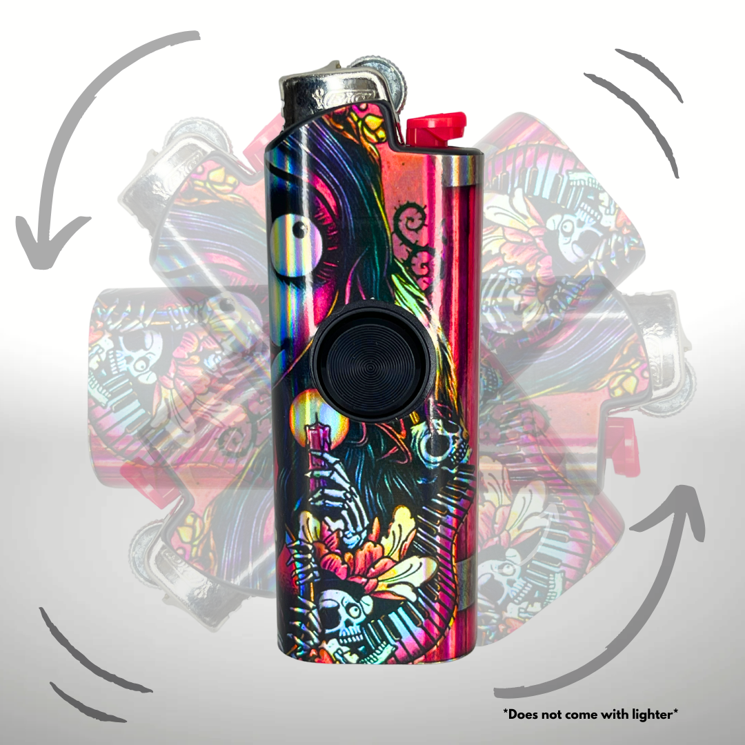 FLKR LYTR® Fidget Spinner Lighter Case "Dead Bride" for Bic® Spinner Lighter Case | FLKR LYTR - $11.99