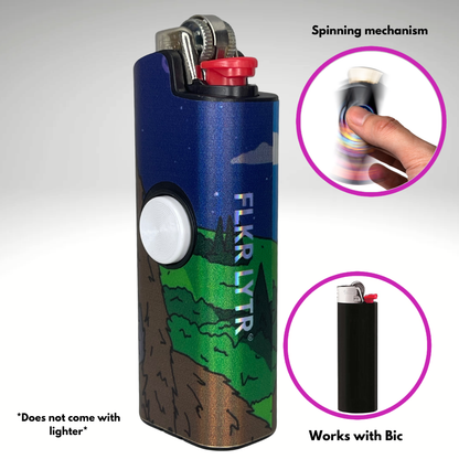 FLKR LYTR® Fidget Spinner Lighter Case "Sassy FLKR" for Bic® Spinner Lighter Case | FLKR LYTR - $11.99