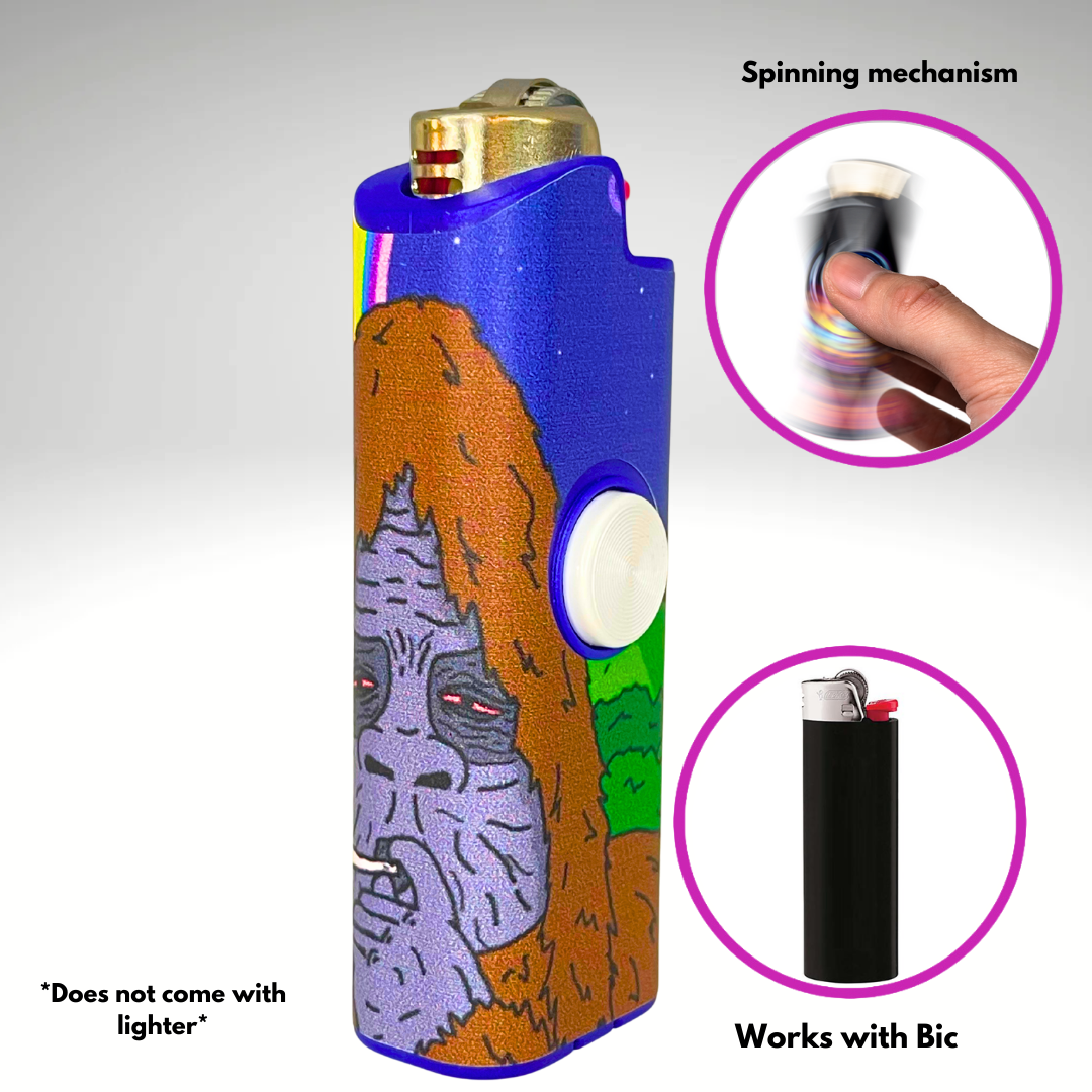 FLKR LYTR® Fidget Spinner Lighter Case "Sassy FLKR" for Bic® Spinner Lighter Case