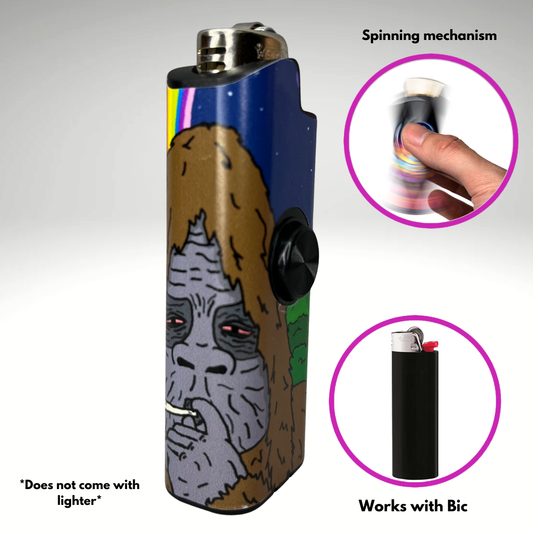 FLKR LYTR® Fidget Spinner Lighter Case "Sassy FLKR" for Bic® Spinner Lighter Case | Flicker Lighter|