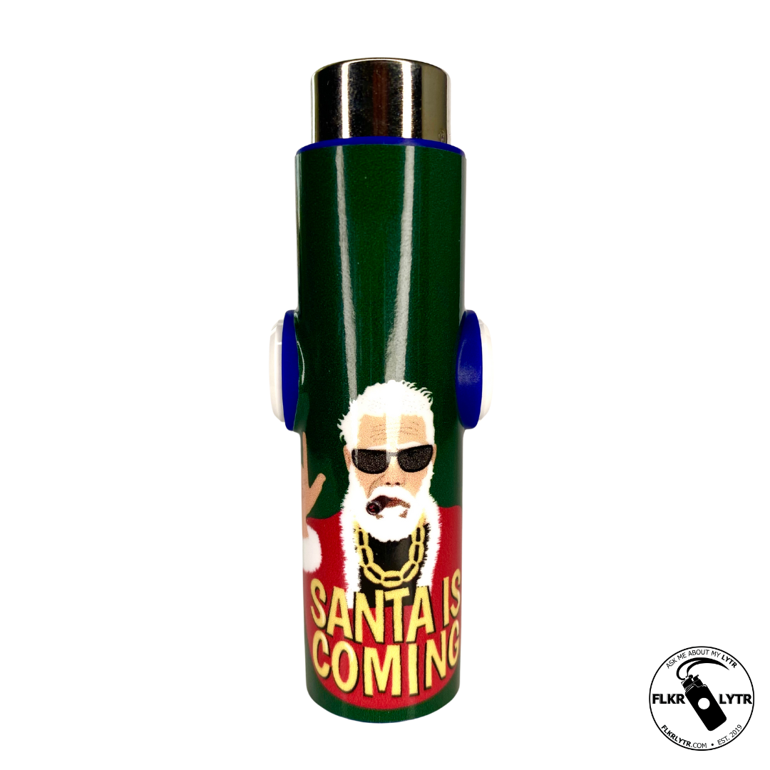 FLKR LYTR® Fidget Spinner Lighter Case for Clipper Lighter® Limited Edition "Badder Santa Clause" Amazon Prime - $12.99