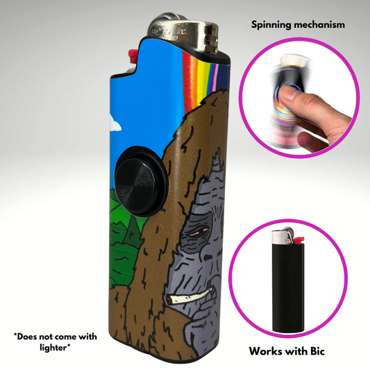 FLKR LYTR® Fidget Spinner Lighter Case "Sassy FLKR" for Bic® Spinner Lighter Case