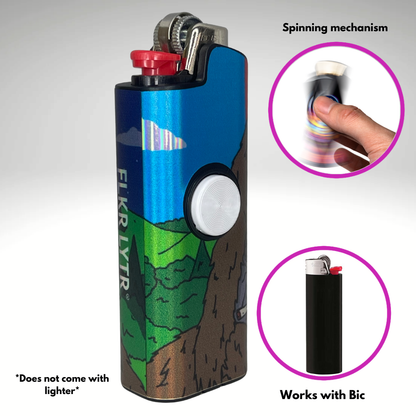 FLKR LYTR® Fidget Spinner Lighter Case "Sassy FLKR" for Bic® Spinner Lighter Case | FLKR LYTR - $11.99