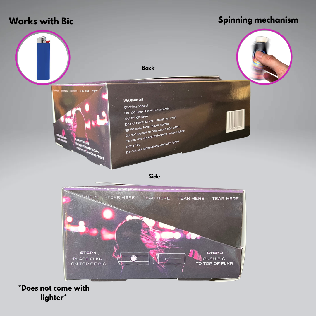 FLKR LYTR: Mutli-color Retail Display Box Case for BIC® | FLKR LYTR