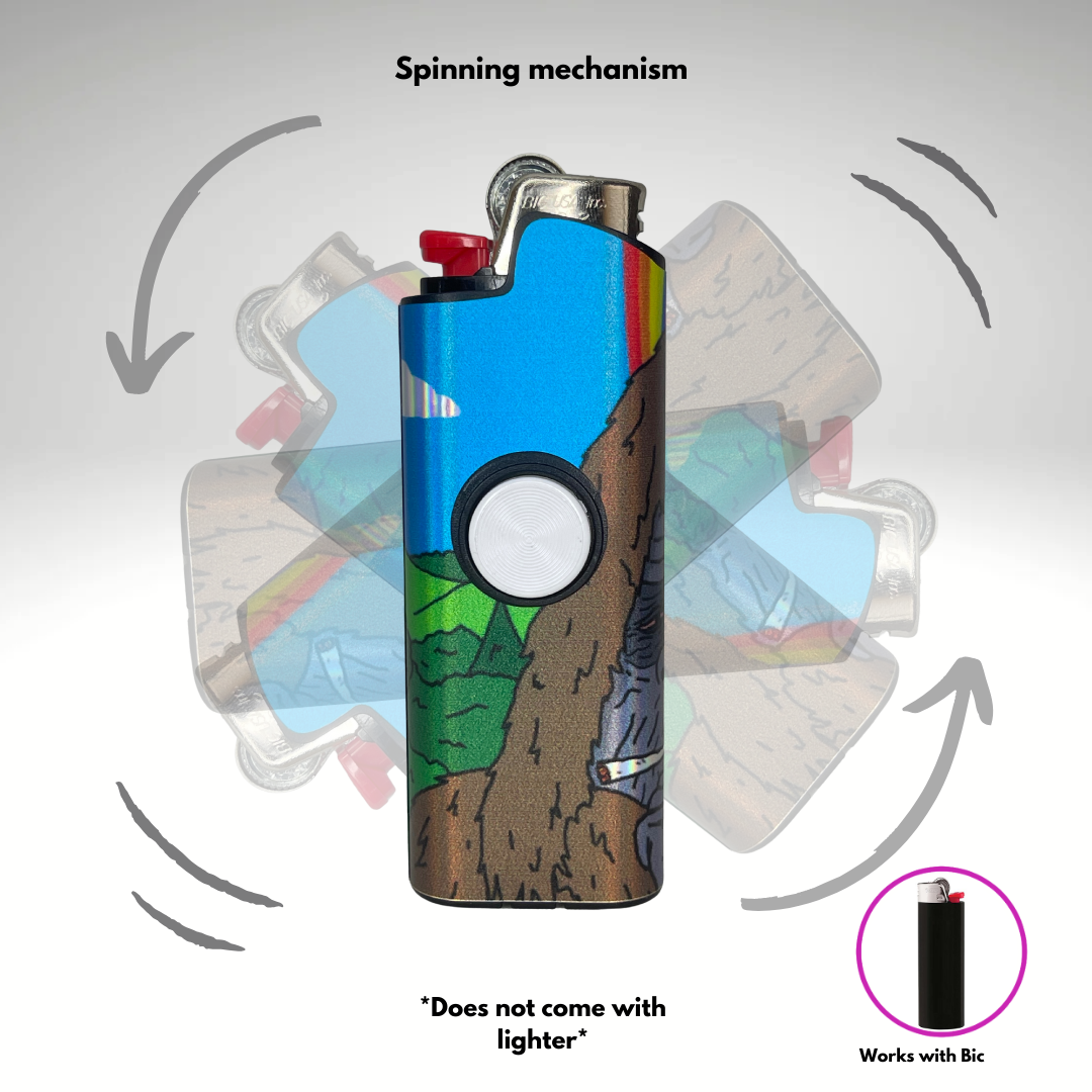 FLKR LYTR® Fidget Spinner Lighter Case "Sassy FLKR" for Bic® Spinner Lighter Case | FLKR LYTR - $11.99