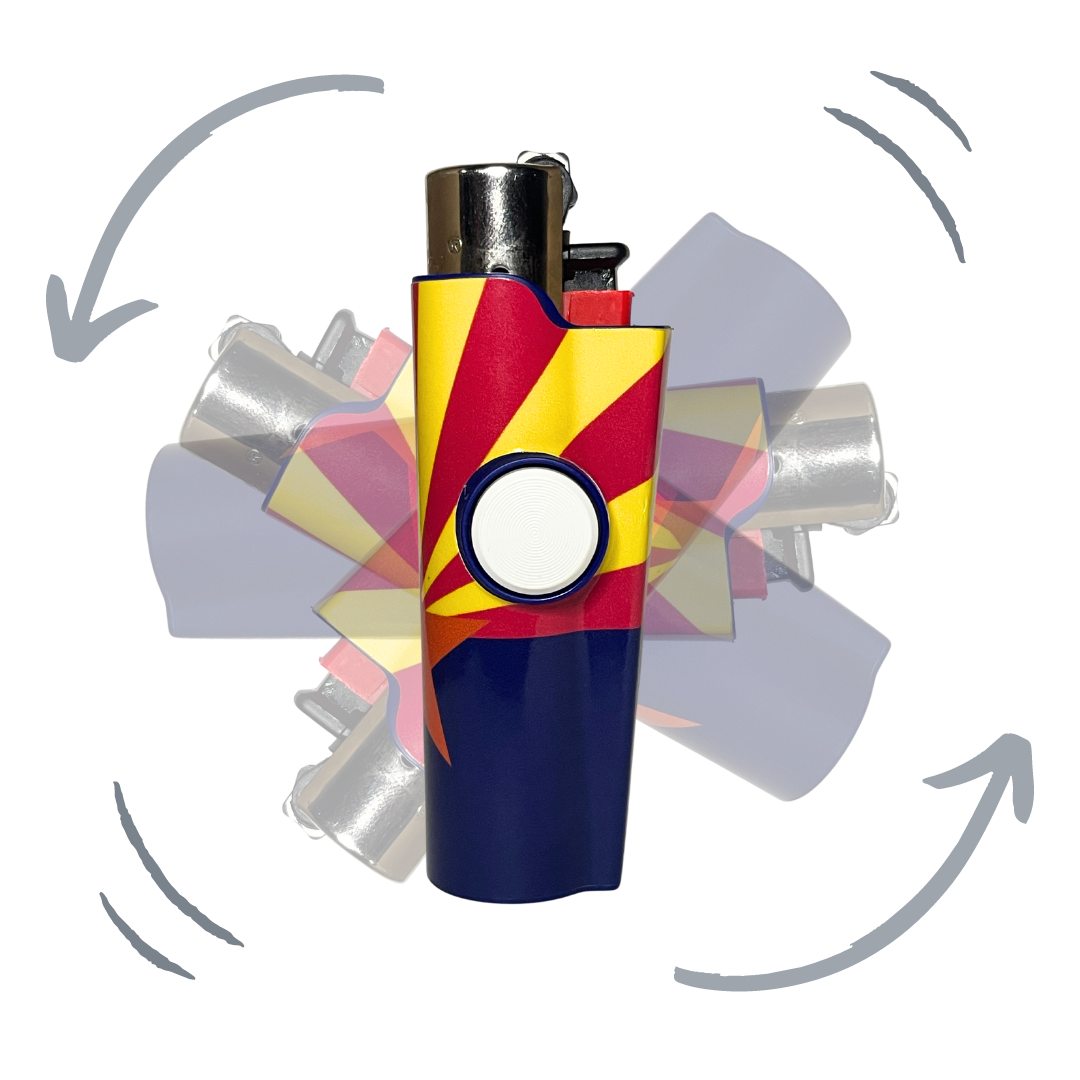FLKR LYTR® Fidget Spinner Lighter Case "Arizona" for Clipper Lighter® Case fidget spinner lighter case - $12.95