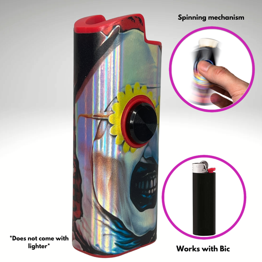 FLKR LYTR®  Fidget Spinner Lighter Case "A. The Clown" for Bic® Spinner Lighter Case | FLKR LYTR - $11.99) (Copy)