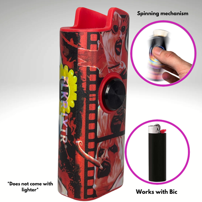 FLKR LYTR®  Fidget Spinner Lighter Case "A. The Clown" for Bic® Spinner Lighter Case | FLKR LYTR - $11.99) (Copy)