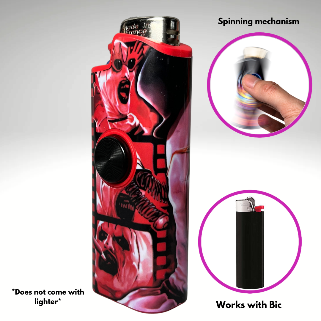 FLKR LYTR®  Fidget Spinner Lighter Case " A. The Clown " for Bic® Spinner Lighter Case