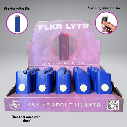 Blue FLKR Retail Display Box Lighter Case for BIC® | FLKR LYTR