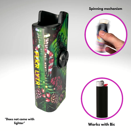 FLKR LYTR®  Fidget Spinner Lighter Case "Boogie Man" for Bic® Spinner Lighter Case | FLKR LYTR - $11.99)