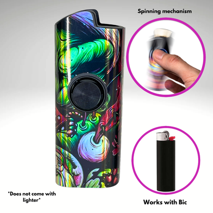 FLKR LYTR® Fidget Spinner Lighter Case "Boogy" for Bic® Spinner Lighter Case | FLKR LYTR - $11.99