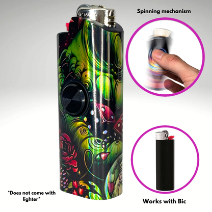 FLKR LYTR® Fidget Spinner Lighter Case "Boogy" for Bic® Spinner Lighter Case | FLKR LYTR - $11.99