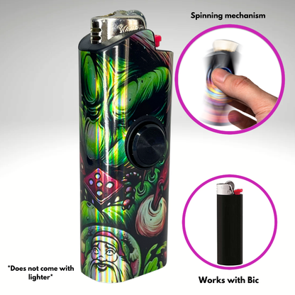 FLKR LYTR® Fidget Spinner Lighter Case "Boogy" for Bic® Spinner Lighter Case | FLKR LYTR - $11.99