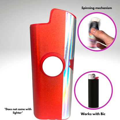 FLKR LYTR® Fidget Spinner Lighter Case "Canadian Flag " for Bic® Spinner Lighter Case | FLKR LYTR - $11.99