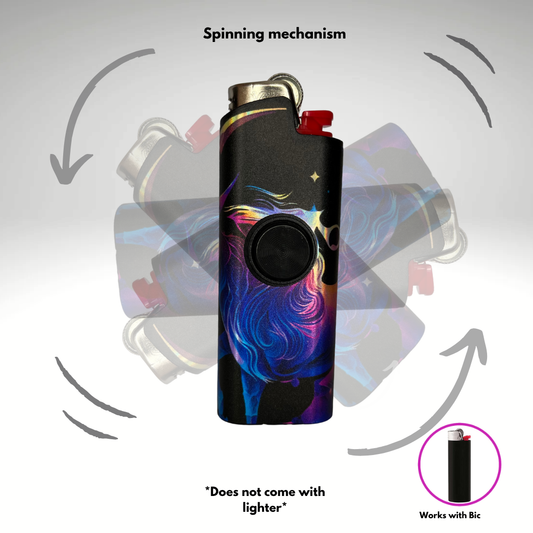 FLKR LYTR® Fidget Spinner Lighter Case "Capricorn" for Bic® Spinner Lighter Case