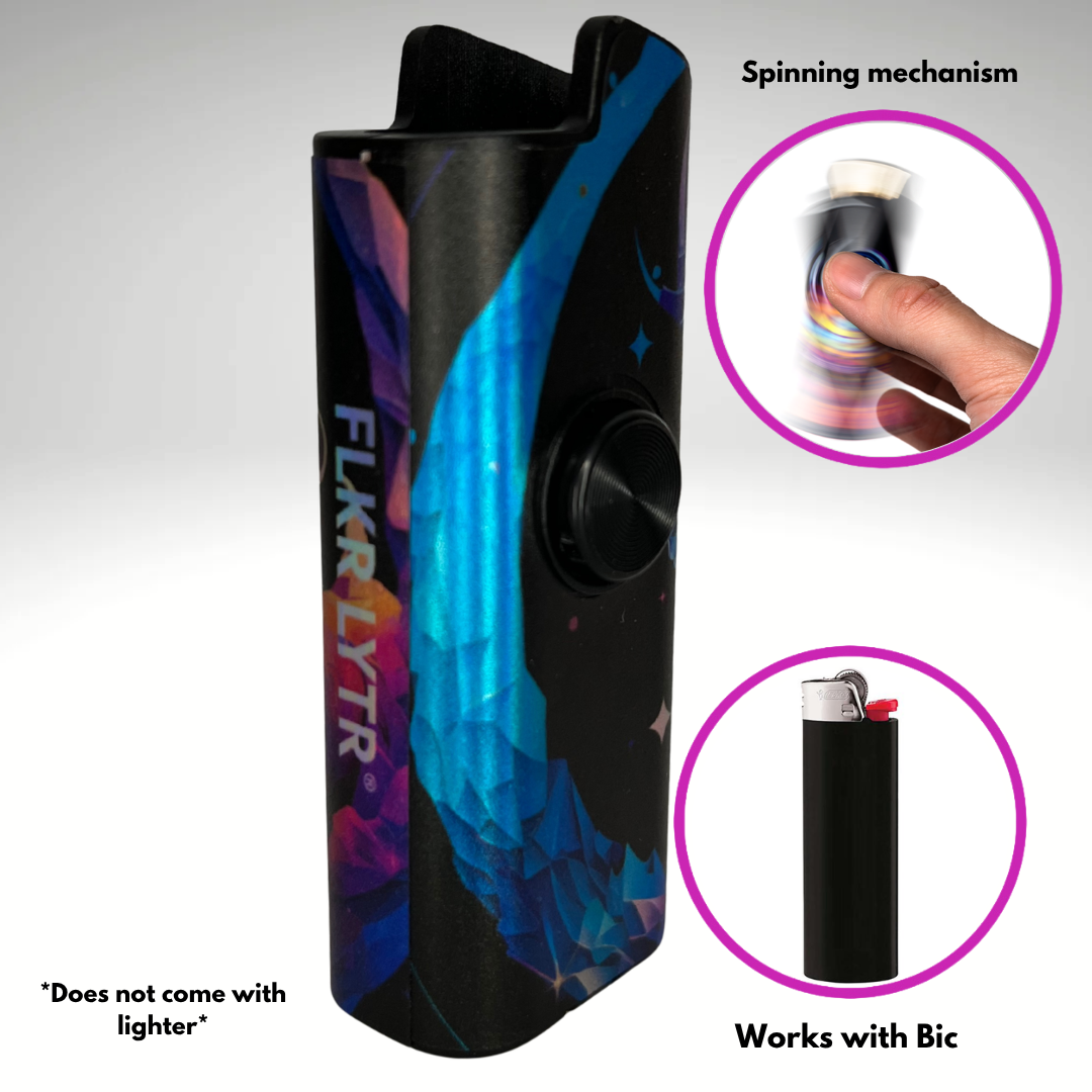 FLKR LYTR® Fidget Spinner Lighter Case "Capricorn" for Bic® Spinner Lighter Case