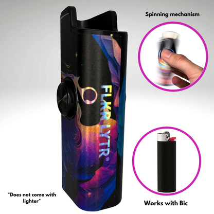 FLKR LYTR® Fidget Spinner Lighter Case "Capricorn" for Bic® Spinner Lighter Case