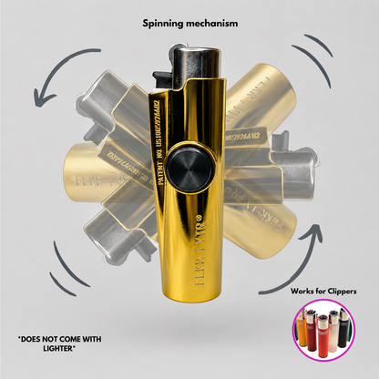 FLKR LYTR® "Gold" Case for Clipper Lighter® Amazon Must Have Fidget Spinner Lighter Case