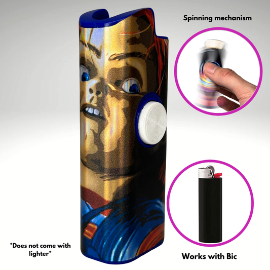 FLKR LYTR®  Fidget Spinner Lighter Case "Chuckie" for Bic® Spinner Lighter Case | FLKR LYTR - $11.99