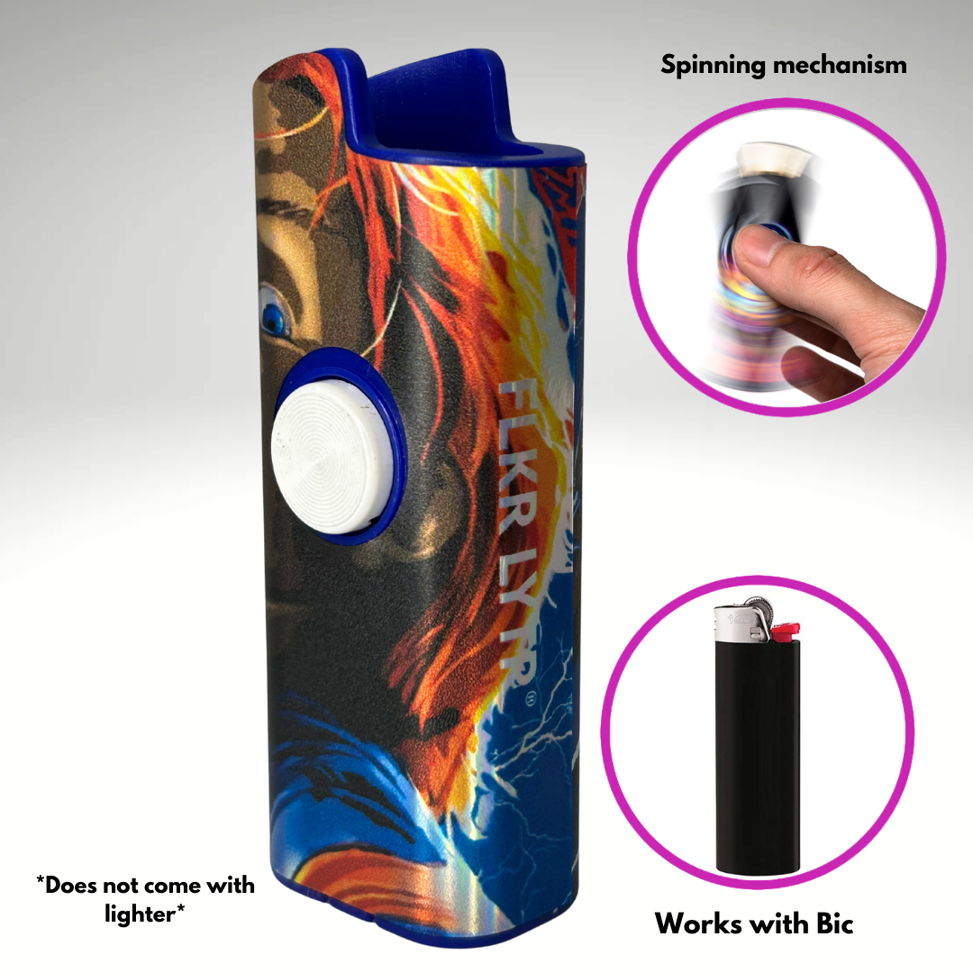 FLKR LYTR®  Fidget Spinner Lighter Case "Chuckie" for Bic® Spinner Lighter Case | FLKR LYTR - $11.99