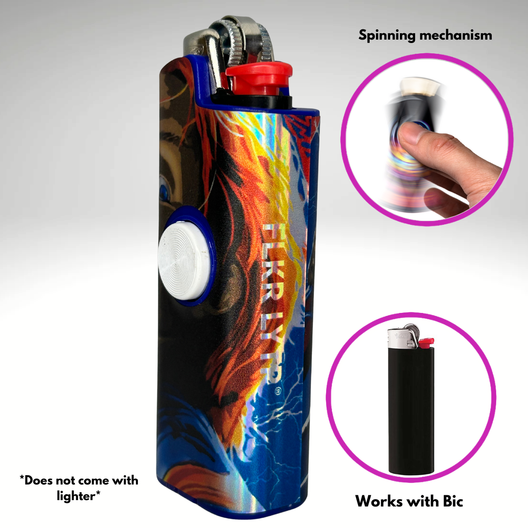 FLKR LYTR®  Fidget Spinner Lighter Case "Chuckie" for Bic® Spinner Lighter Case | FLKR LYTR - $11.99