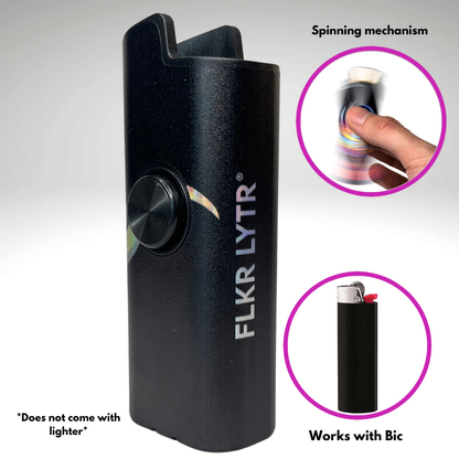 FLKR LYTR® Fidget Spinner Lighter Case "Freezer"  for Bic® Spinner Lighter Case