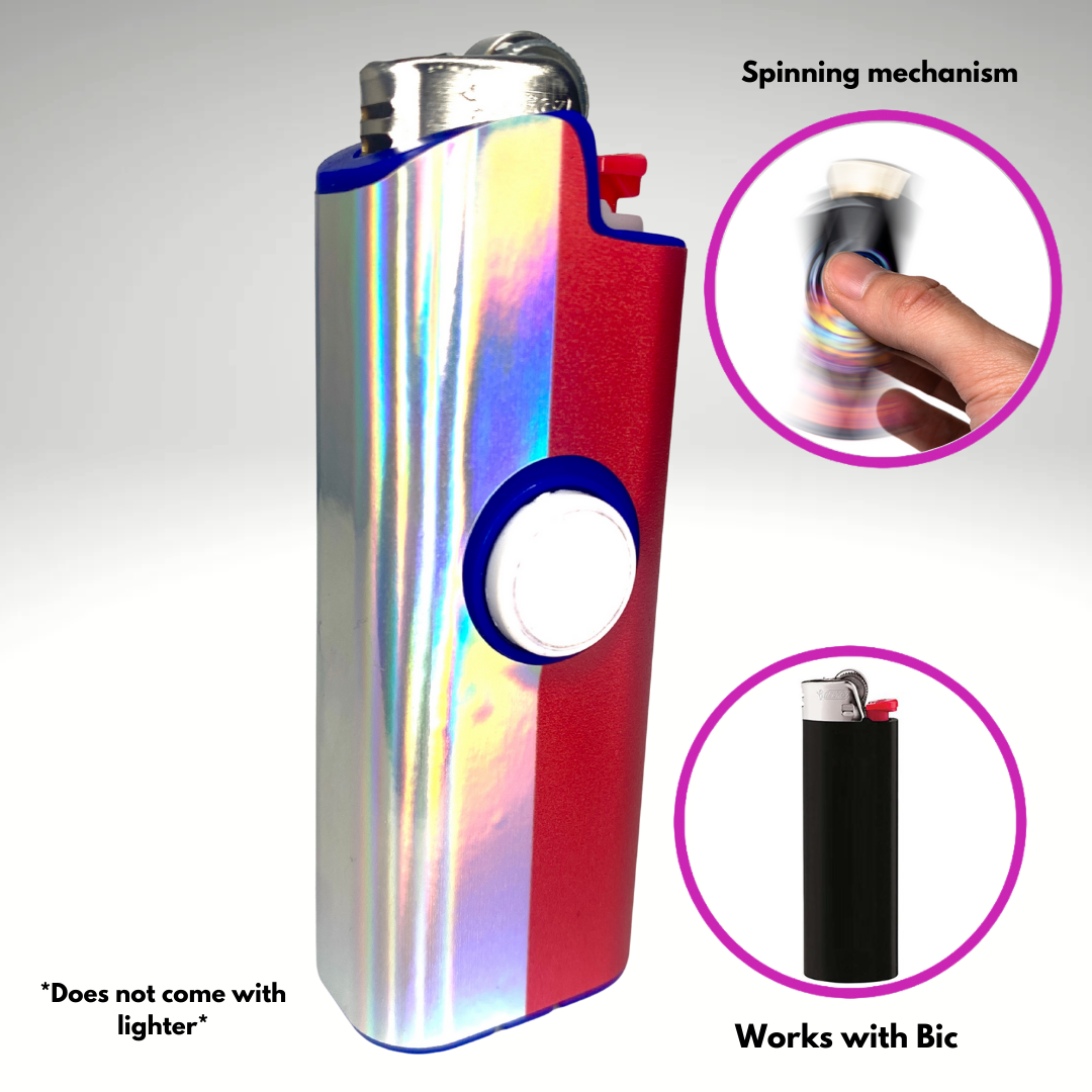 FLKR LYTR® Fidget Spinner Lighter Case "French Flag" for Bic® Spinner Lighter Case | FLKR LYTR - $11.99