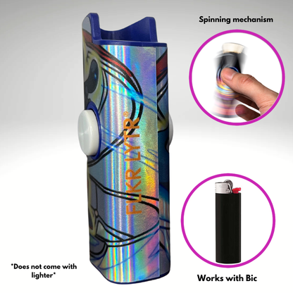 FLKR LYTR® Amazon Prime Must Have Fidget Spinner Lighter Case "Gokarihan" for Bic® Lighter Case
