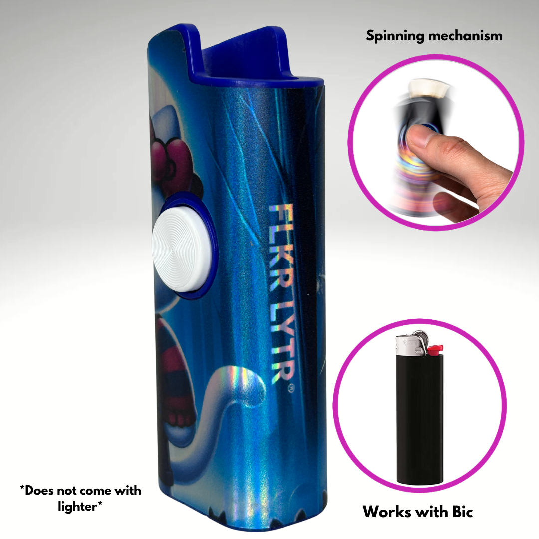 FLKR LYTR®  Fidget Spinner Lighter Case "Hello Freddy" for Bic® Spinner Lighter Case | FLKR LYTR - $11.99