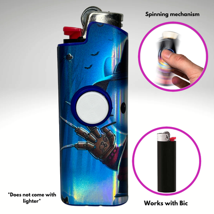FLKR LYTR®  Fidget Spinner Lighter Case "Hello Freddy" for Bic® Spinner Lighter Case | FLKR LYTR - $11.99