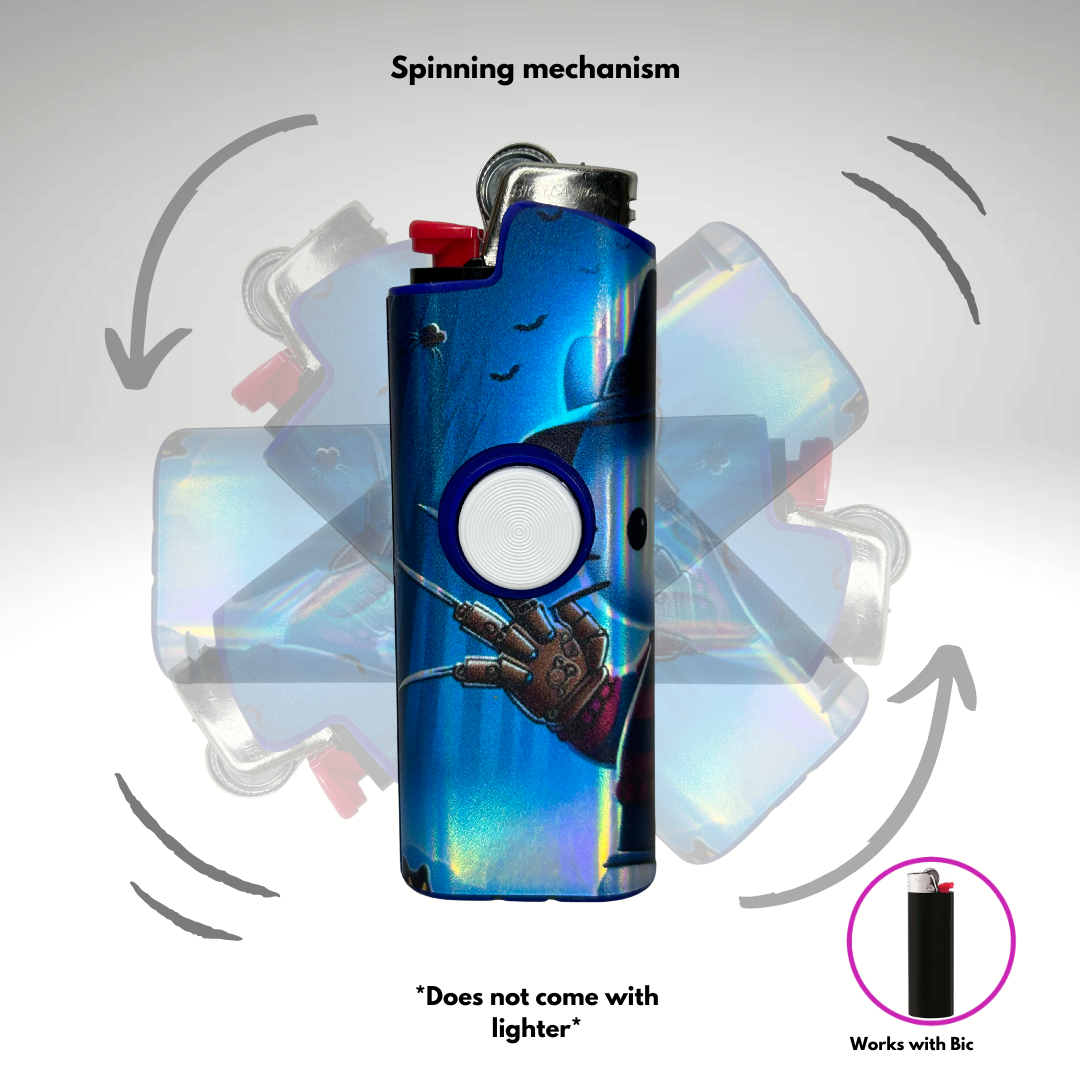 FLKR LYTR®  Fidget Spinner Lighter Case "Hello Freddy" for Bic® Spinner Lighter Case | FLKR LYTR - $11.99