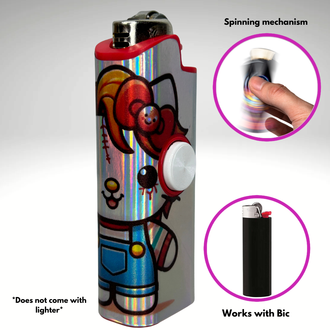FLKR LYTR®  Fidget Spinner Lighter Case "Hello Chuckie" for Bic® Spinner Lighter Case | FLKR LYTR - $11.99)