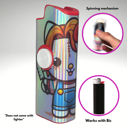FLKR LYTR®  Fidget Spinner Lighter Case "Hello Chuckie" for Bic® Spinner Lighter Case | FLKR LYTR - $11.99)
