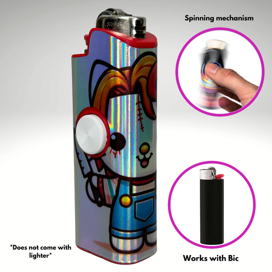 FLKR LYTR®  Fidget Spinner Lighter Case "Hello Chuckie" for Bic® Spinner Lighter Case | FLKR LYTR - $11.99)