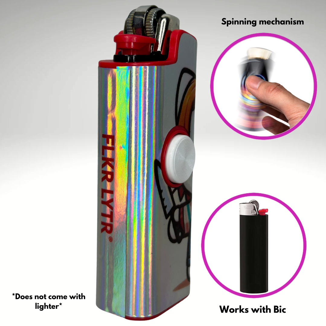 FLKR LYTR®  Fidget Spinner Lighter Case "Hello Chuckie" for Bic® Spinner Lighter Case | FLKR LYTR - $11.99)