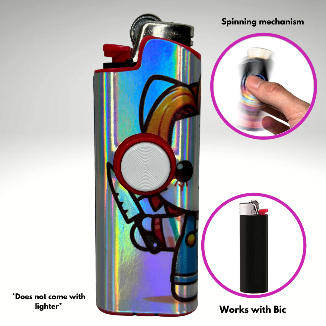 FLKR LYTR®  Fidget Spinner Lighter Case "Hello Chuckie" for Bic® Spinner Lighter Case | FLKR LYTR - $11.99)