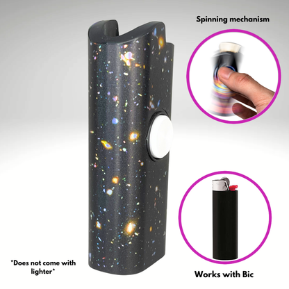 FLKR LYTR® Fidget Spinner Lighter Case "Hubble Space" for Bic® Spinner Lighter Case | FLKR LYTR - $11.99