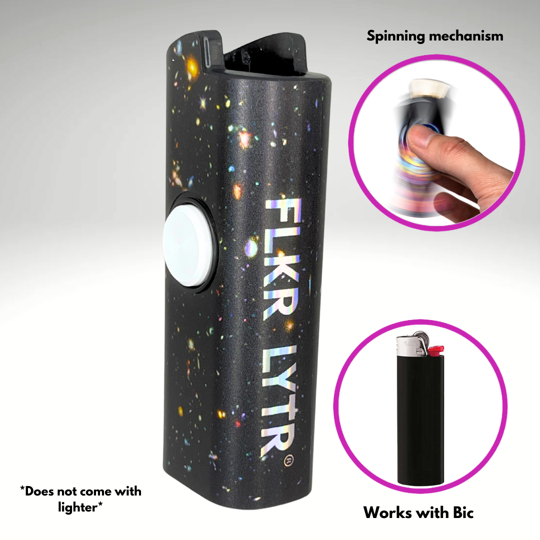 FLKR LYTR® Fidget Spinner Lighter Case "Hubble Space" for Bic® Spinner Lighter Case | FLKR LYTR - $11.99