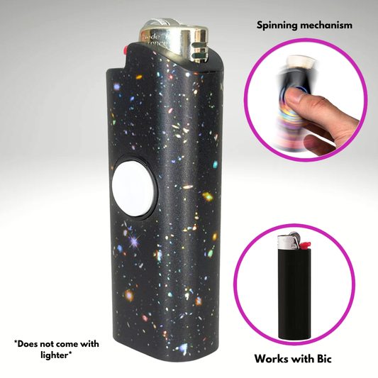 FLKR LYTR® Fidget Spinner Lighter Case "Hubble Space" for Bic® Spinner Lighter Case | FLKR LYTR - $11.99