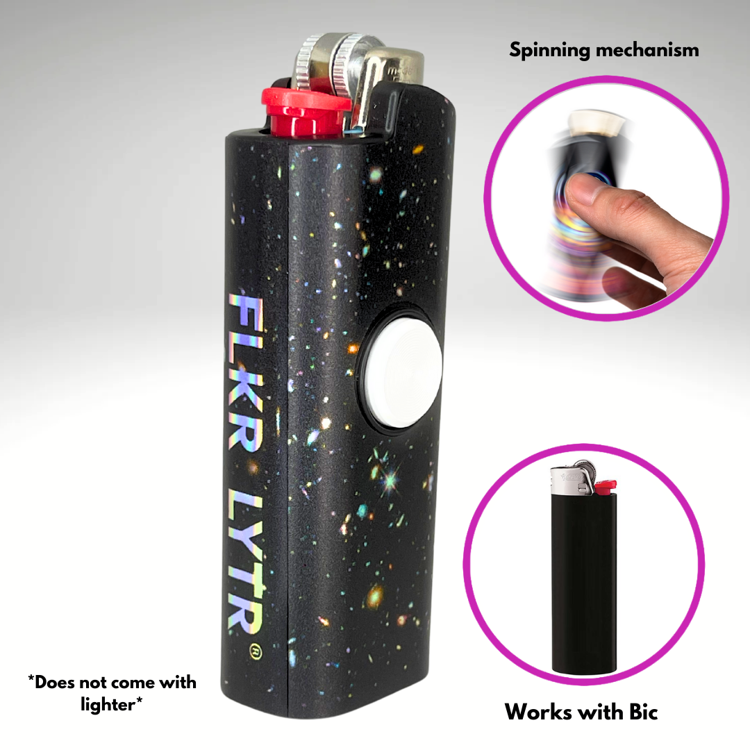 FLKR LYTR® Fidget Spinner Lighter Case "Hubble Space" for Bic® Spinner Lighter Case | FLKR LYTR - $11.99