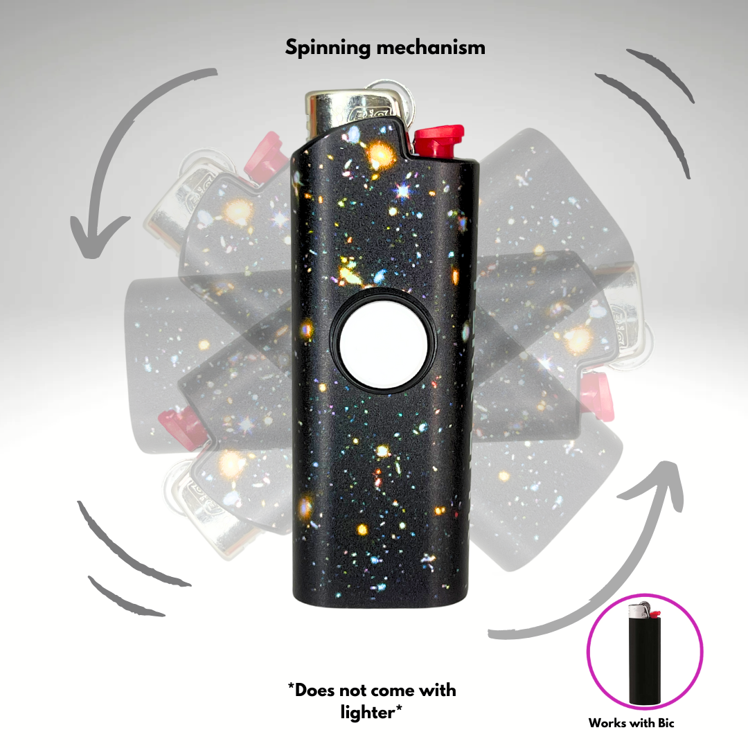 FLKR LYTR® Fidget Spinner Lighter Case "Hubble Space" for Bic® Spinner Lighter Case | FLKR LYTR - $11.99