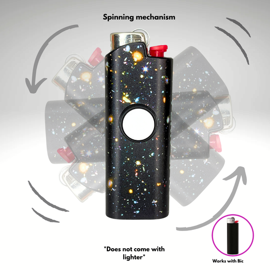 FLKR LYTR® Fidget Spinner Lighter Case "Hubble Space" for Bic® Spinner Lighter Case