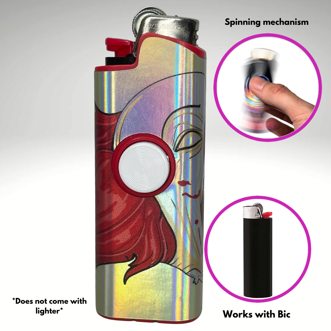 FLKR LYTR®  Fidget Spinner Lighter Case Must Have "IT" for Bic® Spinner Lighter Case | FLKR LYTR - $11.99
