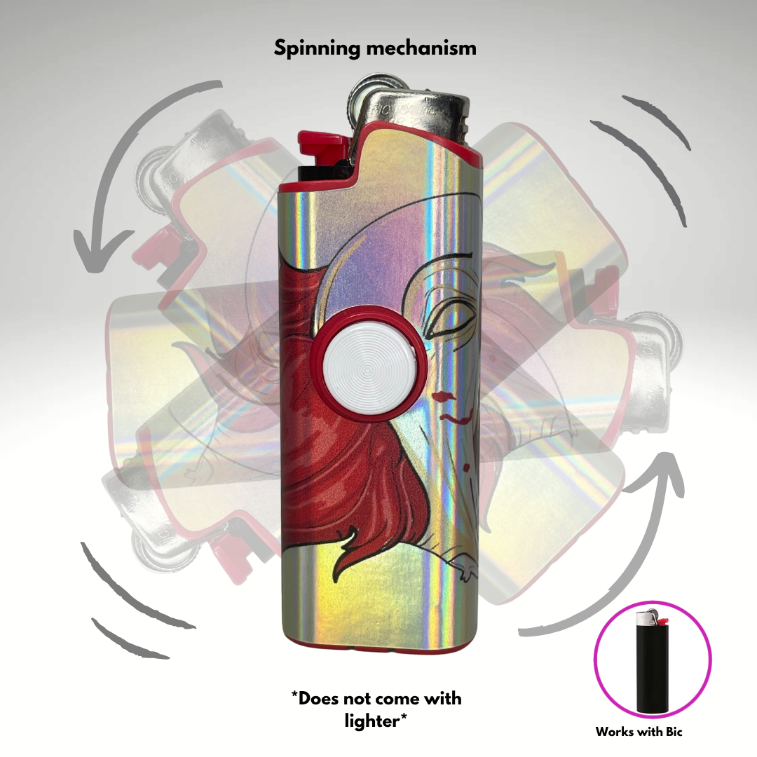 FLKR LYTR®  Fidget Spinner Lighter Case Must Have "IT" for Bic® Spinner Lighter Case | FLKR LYTR - $11.99